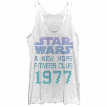 Star Wars Hope Fitness White Juniors Tank Top