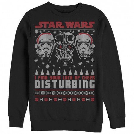 Star Wars Disturbing Ugly Sweater Black Sweatshirt