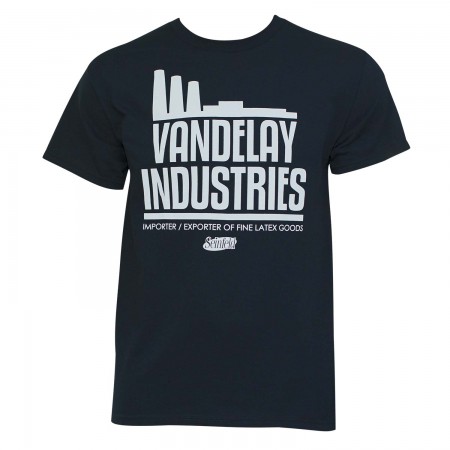 Seinfeld Vandelay Industries Men's Navy Blue Graphic T-Shirt