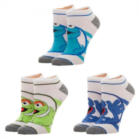 Sesame Street Women's Set of 3 Ankle Socks