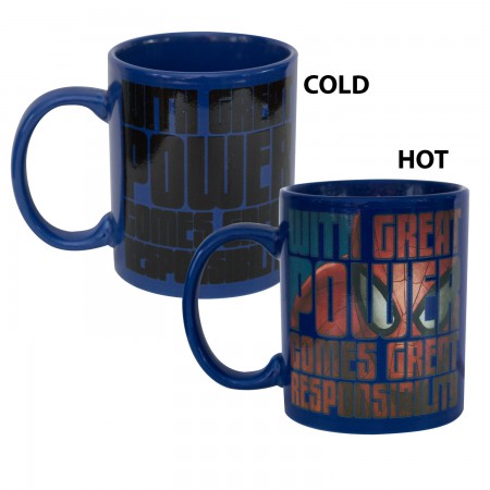 Spider-Man Blue Heat Reveal Coffee Mug