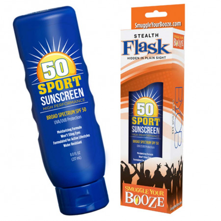 Fake Sunscreen SPF 50 Hard Hidden Flask Set