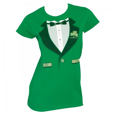 Irish Tux St. Patrick's Day Juniors Graphic TShirt