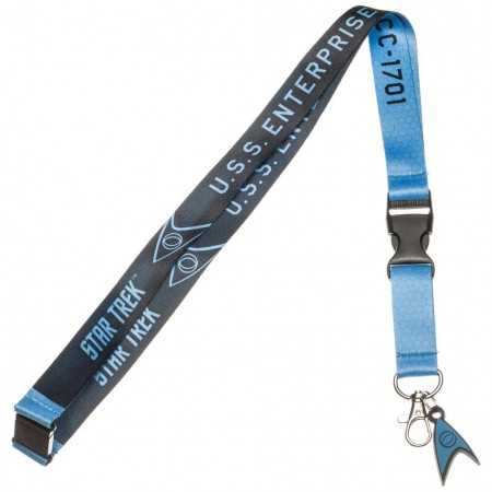 Star Trek Blue Keychain Lanyard