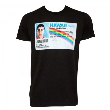 Superbad Men's Black McLovin Driver's License T-Shirt