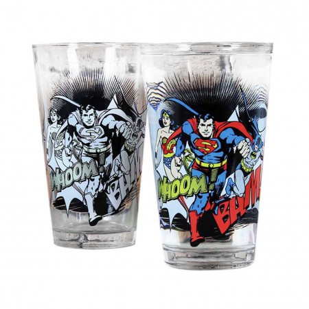 DC Comics Justice League Color Changing Pint Glass