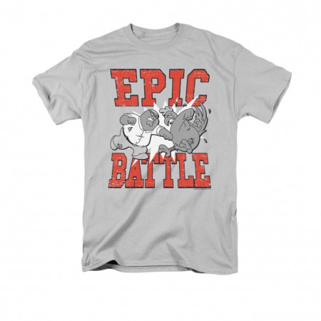 Family Guy Men's Gray Epic Battle T-Shirt