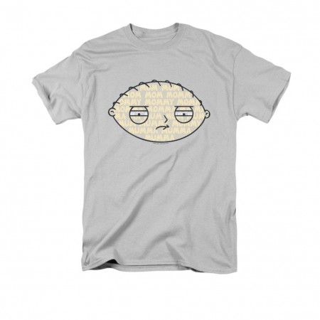 Family Guy Men's Gray Stewie Mom Mom T-Shirt