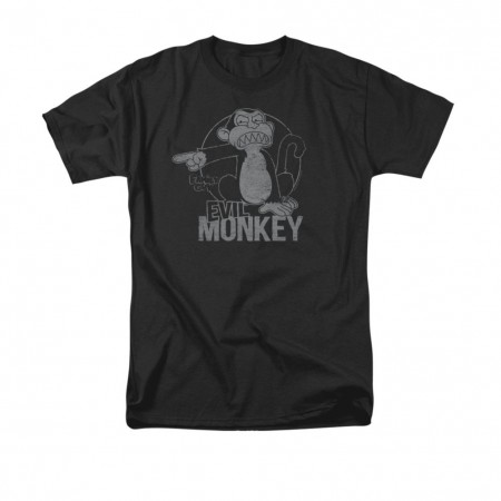 Family Guy Men's Black Evil Monkey T-Shirt