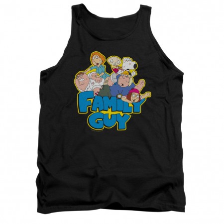 Family Guy Fight Black Tank Top