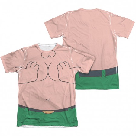 Family Guy Peter Costume Squished Sublimation T-Shirt