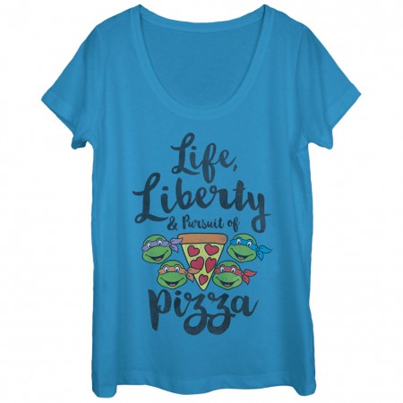 Teenage Mutant Ninja Turtles LLPP Blue Juniors T-Shirt
