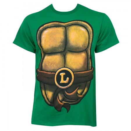 TMNT Leonardo Men's Green Costume T-Shirt