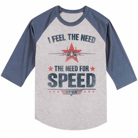 Top Gun Needing Speed Gray TShirt