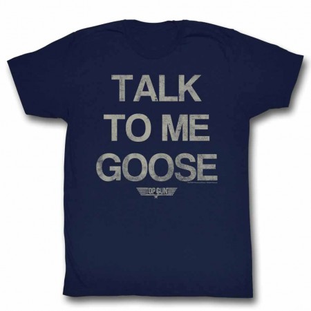 Top Gun Talk Goose Blue TShirt