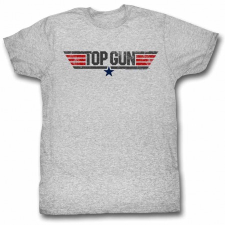 Top Gun Logo Gray TShirt
