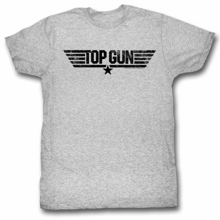 Top Gun Logo Gray TShirt