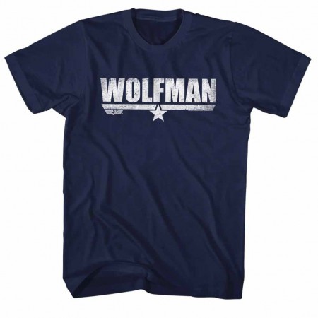 Top Gun Wolfman Blue TShirt