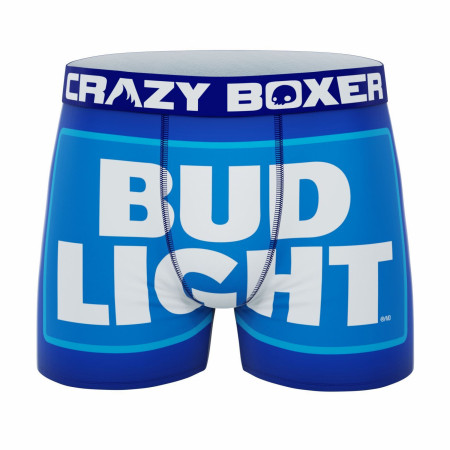 Crazy Boxer Bud Light Logo Print Men's Boxer Briefs