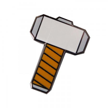 Thor Enamel Hammer Logo Lapel Pin