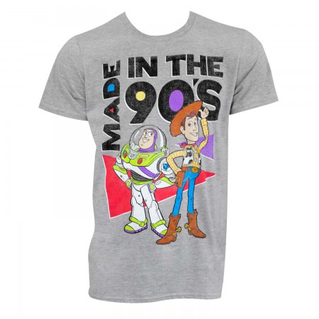 Toy Story Men's Grey Made In The 90's T-Shirt