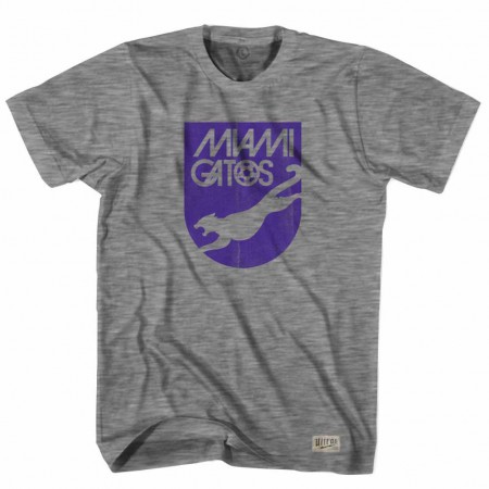 Miami Gatos NASL Soccer Gray T-Shirt