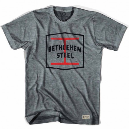 Bethlehem Steel Crest Soccer Gray T-Shirt