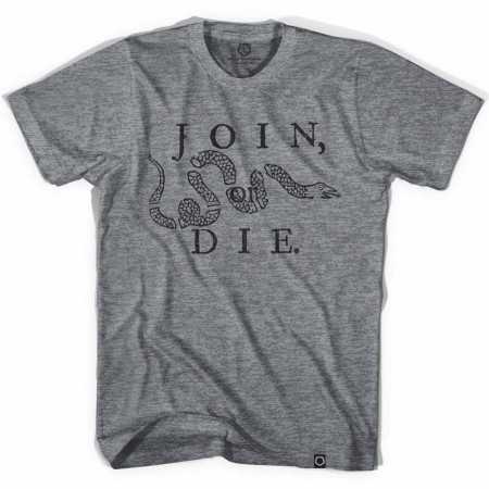 Philadelphia Join or Die Soccer Gray T-Shirt