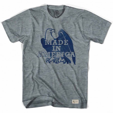 Made In America Eagle Soccer Gray T-Shirt