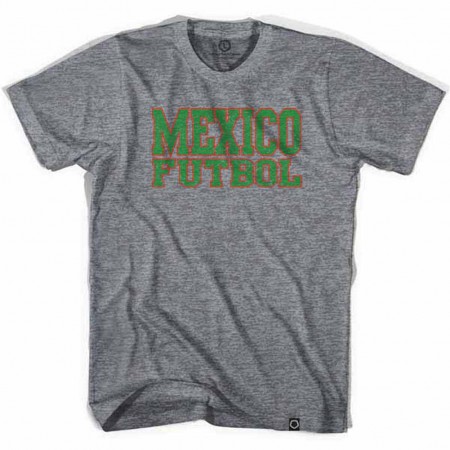 Mexico Futbol Nation Soccer Gray T-Shirt