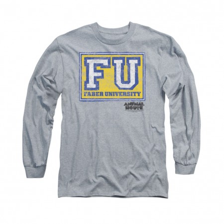 Animal House Faber University Gray Long Sleeve T-Shirt