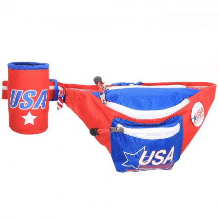 USA Vintage Fanny Pack With Can Cooler