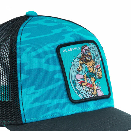 Mountain Dew Baja Blast Surfing Trucker Hat