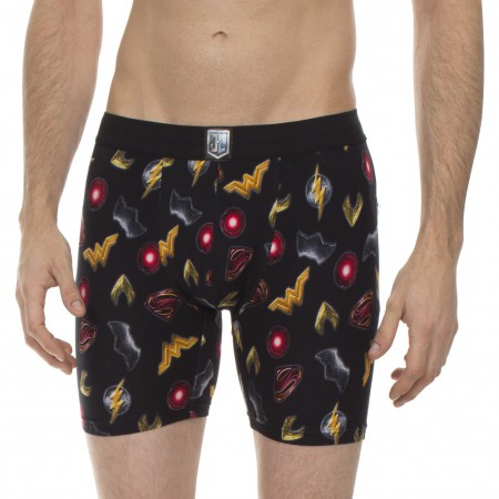 Justice League Superhero Logo Boxers