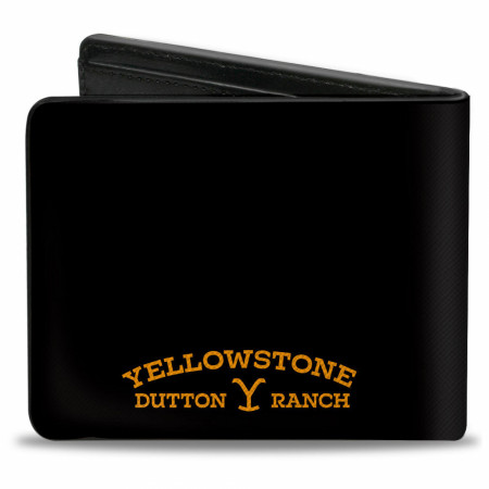 Yellow Stone Y Logo and Title Icon Bi-Fold Wallet