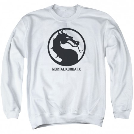 Mortal Kombat X Seal White Crew Neck Sweatshirt