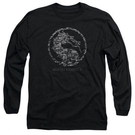 Mortal Kombat X Stone Seal Black Long Sleeve T-Shirt