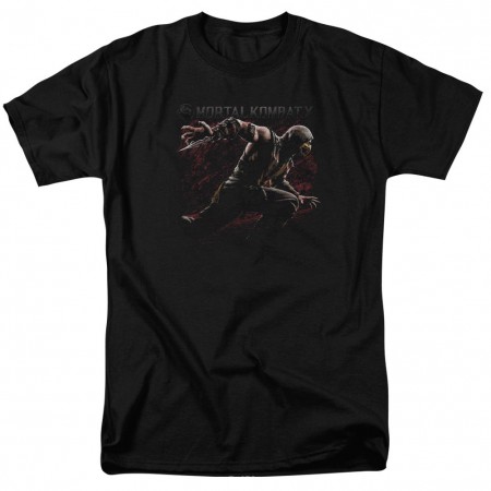 Mortal Kombat X Scorpion Lunge Black T-Shirt