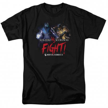 Mortal Kombat X Fight Black T-Shirt