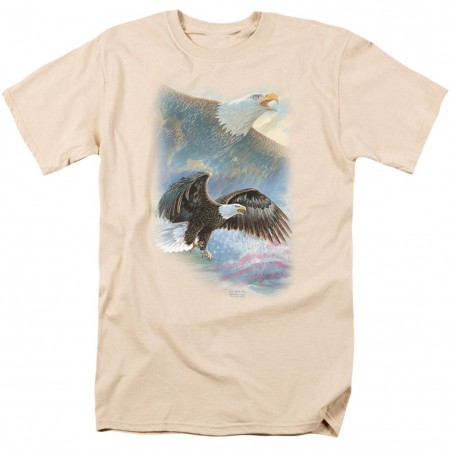 Eagle Pride Hunting and Fishing Men's Tan T-Shirt