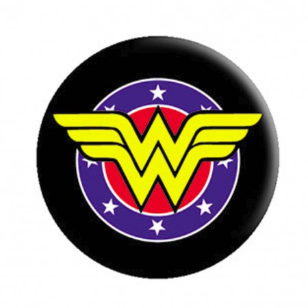 Wonder Woman Shield Logo Button