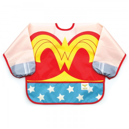 Wonder Woman Infant Costume Sleeved Bib