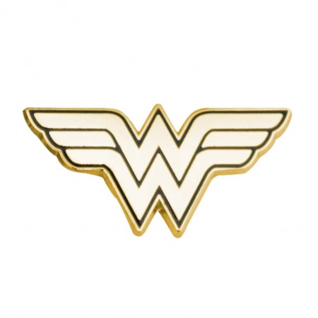 Wonder Woman Logo Gold Lapel Pin