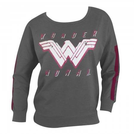 Wonder Woman Ladies Grey Jogger Top Sweatshirt