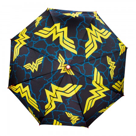 Wonder Woman Logos LED Light Up Umbrella