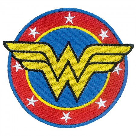 Wonder Woman Comic Logo Iron On Patch