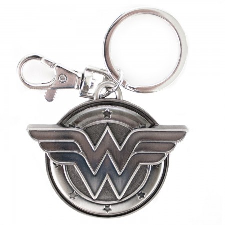 Wonder Woman Pewter Logo Keychain