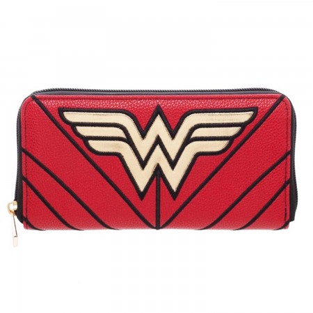 Wonder Woman Red Women's Zip Around Wallet
