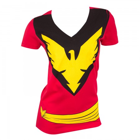 X-Men Women's Red Dark Phoenix Costume T-Shirt