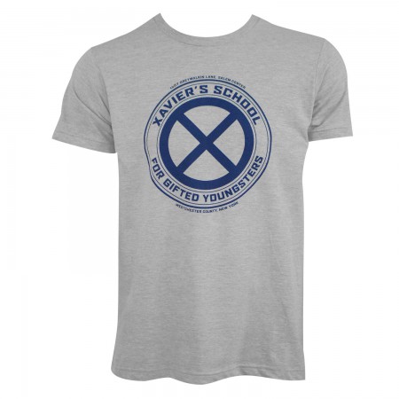 X-Men Men's Grey Xavier's School T-Shirt